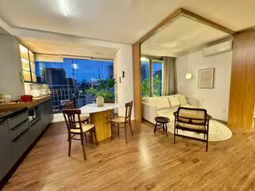 Apartamento mobiliado e decorado 2 quartos, com vaga - VN Melo Alves - Jardins.